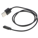 2 Pin Charging Cable, Portable Replacement USB Charging Cable For Smartwatch Black