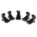 5 Pieces J-Hook Buckle Mount Quick Release Mount Base For GoPro Camera