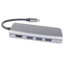 8 in1 USB 3.0 HUB 3.1 Type C to HDMI/RJ45/SD/TF Adapter for Macbook