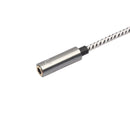 Aux Audio Headphone Mic Splitter Cable 3.5mm Female To 2 Dual Male Gray