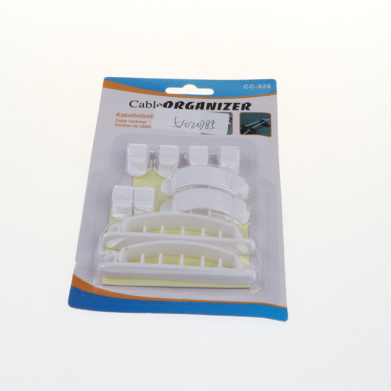 1 Set Cable Clips Self Adhesive Cord Management Wire Holder Organizer Clamp