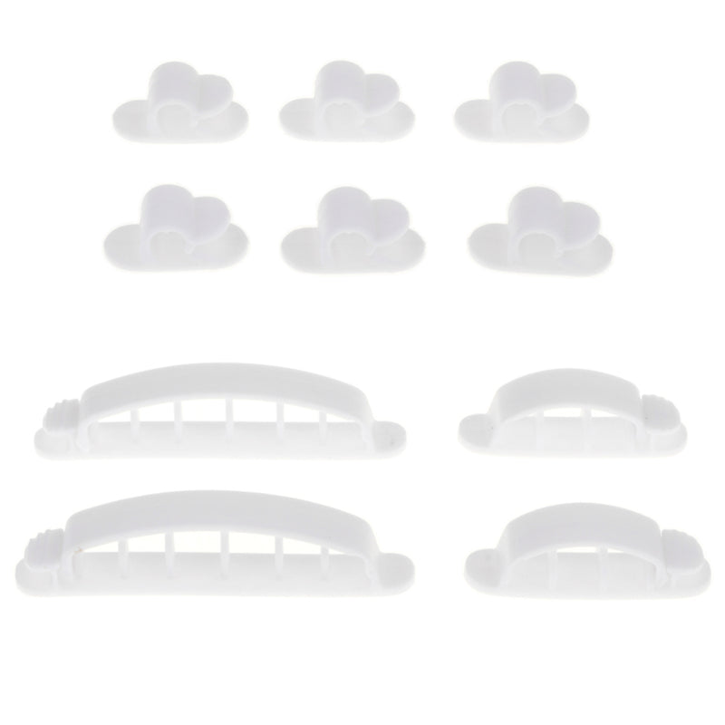 1 Set Cable Clips Self Adhesive Cord Management Wire Holder Organizer Clamp