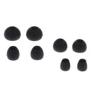 20 Pairs Silicone XS/S/M/L Eartips Eargels Earpads Ear Tips Gels Bud Black