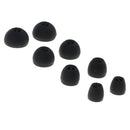 20 Pairs Silicone XS/S/M/L Eartips Eargels Earpads Ear Tips Gels Bud Black