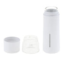 Outdoor White Water Bottle Cup 300ml Leakproof Portable Tea Bottle Cup, Double Wall Thermal Insulation Design Anti-scald