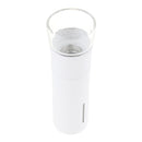 Outdoor White Water Bottle Cup 300ml Leakproof Portable Tea Bottle Cup, Double Wall Thermal Insulation Design Anti-scald