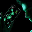 Tempered Glass Phone Fluorescent Gardenia Case For IPhone IPhoneXS