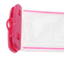 Universal Waterproof Phone Pouch Underwater Protective Dry Bag Rose Red