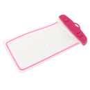 Universal Waterproof Phone Pouch Underwater Protective Dry Bag Rose Red