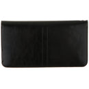 Premium Leather Zipper Wallet Multi-Functional Handbag Black