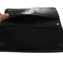 Premium Leather Zipper Wallet Multi-Functional Handbag Black