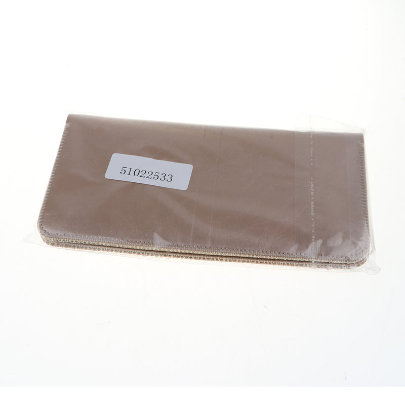 Premium Leather Zipper Wallet Multi-Functional Handbag Champagne