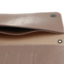 Premium Leather Zipper Wallet Multi-Functional Handbag Champagne