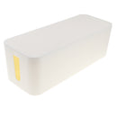 Portable Cable Storage Box Wire Socket Management White