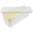 Portable Cable Storage Box Wire Socket Management White