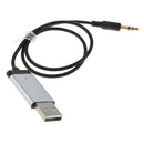 Aux 3.5mm Blutooth Wireless For PC Audio Bluetooth Receiver Adapter Silver
