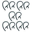 10 Pieces Replacement Earhook Ear Hook Loop Earloop Clip For Headset Black