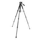 360 Degree Complete Tripod for Phone DSLR Camera Camcorder DV Recorder with 4 Section Column Leg 1470mm Max Height 2KG Load Capacity