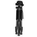 360 Degree Complete Tripod for Phone DSLR Camera Camcorder DV Recorder with 4 Section Column Leg 1470mm Max Height 2KG Load Capacity