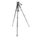 360 Degree Complete Tripod for Phone DSLR Camera Camcorder DV Recorder with 4 Section Column Leg 1470mm Max Height 2KG Load Capacity