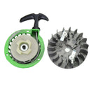 2Pcs Metal 49cc Universal Pull Starter And Flywheel For Dirt Bike Mini Moto Quad 49cc