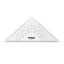 2pcs Navigation Triangular Protractor 300mm Acrylic Hypotenuse Nautical Squares