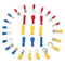 Excellway EC09 480Pcs Insulated Electrical Wire Connector Terminal Crimp Connectors Kit Box