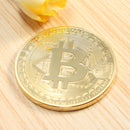 1Pcs Gold Bitcoin Model Commemorative Coins BTC Metal Coin Decorations