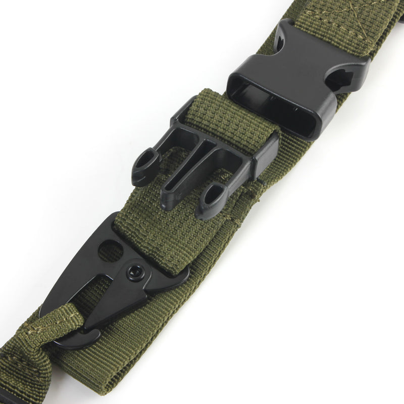 Tactical 3 Point Sling Nylon With Quick Adjustment Carabiner Swivels Adjustable Strap