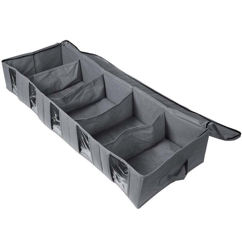 Large Capacity Under Bed Storage Bag with 5 Clear Window for Clothing Shoes Blankets Clothes Storage Bag
