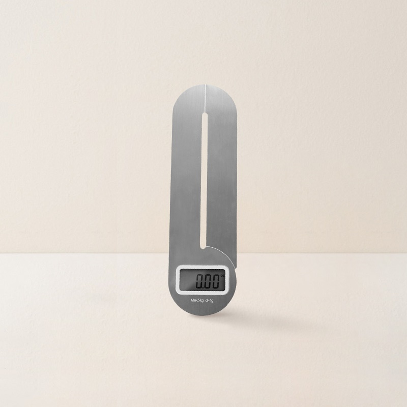 Foldable Stainless Steel Digital Kitchen Scale 1g/5kg Electronic Measuring Spoon for Kitchen Food Scale Baking Tools