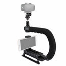 PULUZ PKT3012 C-Shape Stabilizer Video Light Mini Tripod Ball Head Kit for DSLR Action Sports Camera Smartphone