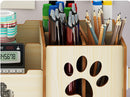 3 Colors Creative Pencil Pen Holder Storage Box Rack Desk Stationery Density Plate Multifunctional Home/Office Desktop Organizer
