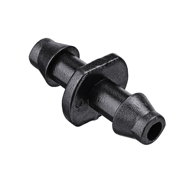 50Pcs 1/4 Inch Irrigation Connector Straight Barbed Double Way Joint Drip Irrigation 4/7 Hose Connector Hose Barb