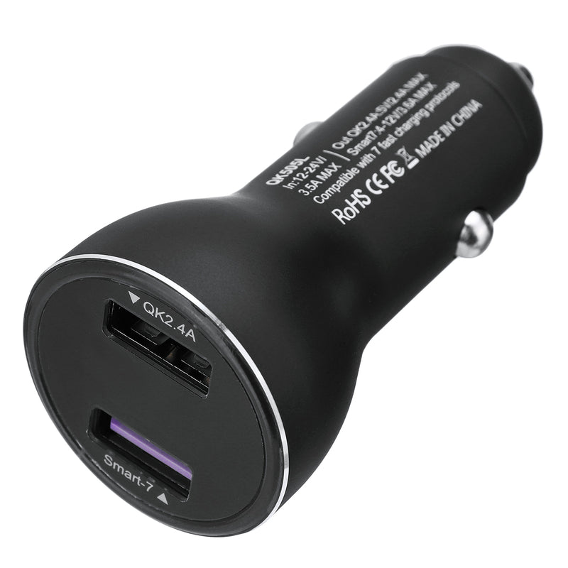SuperCharge Fast Dual USB Car Charger For Huawei P20 P20 Pro Mate10 for iPhone 8 x