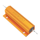 20pcs RX24 100W 2R 2RJ Metal Aluminum Case High Power Resistor Golden Metal Shell Case Heatsink Resistance Resistor