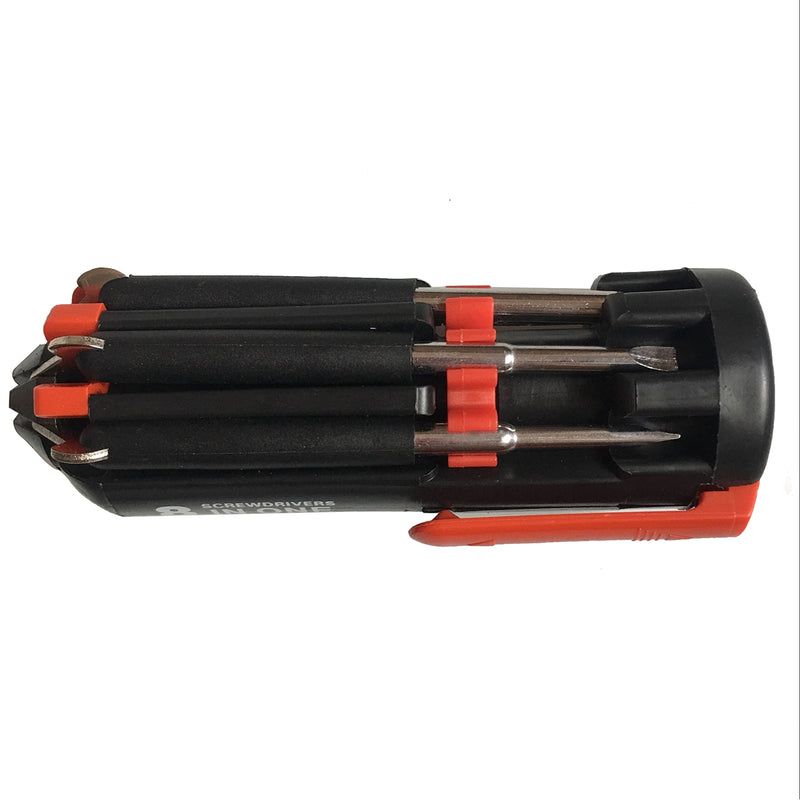 Household Multi-function Screwdriver 8-in-1 Screwdriver Set DIY Hardware Tool With LED Light