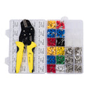 PARON JX-D4T 4 in 1 AWG20-10 Crimper Plier Wire Crimper Tools Kit Ratchet Plier Hand Tools with 850Pcs Terminals
