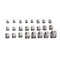 400pcs 1uF-1000uF 24 Values Assorted Kit Electrolytic Capacitor SMD Aluminum Electrolytic Capacitor