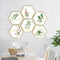 Miico FX82021 2PCS Plant Photo Frame Decorative Sticker Home Decorative Wall Sticker Removable Sticker