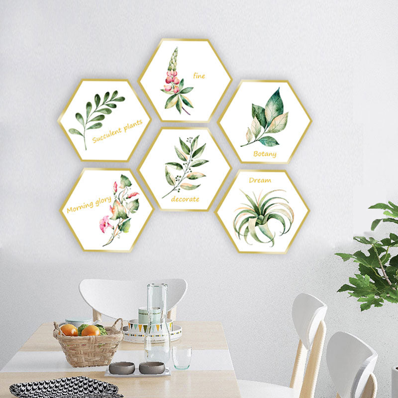 Miico FX82021 2PCS Plant Photo Frame Decorative Sticker Home Decorative Wall Sticker Removable Sticker