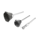 30pcs Stainless Steel Wire Brush Set Cleaner Polishing Brushes Cup Wheel For Dremel Rotary Tool