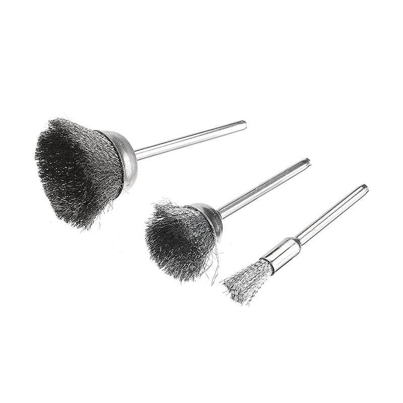 30pcs Stainless Steel Wire Brush Set Cleaner Polishing Brushes Cup Wheel For Dremel Rotary Tool