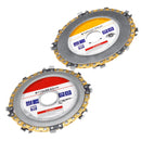 125mm/115mm Woodworking Carving Disc Grinder Chain Disc Plate Wheel For Angle Grinder