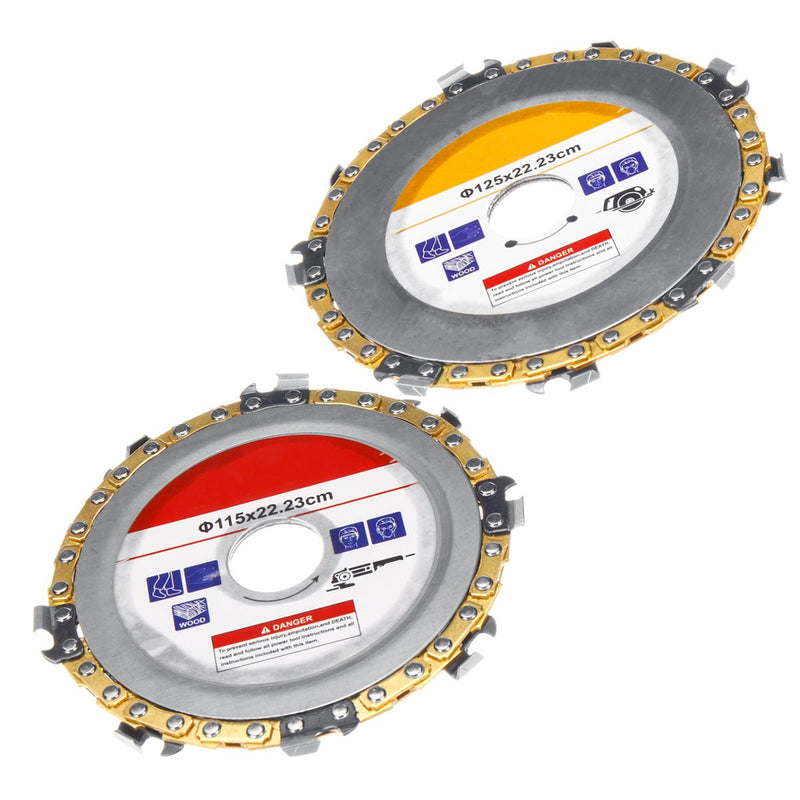 125mm/115mm Woodworking Carving Disc Grinder Chain Disc Plate Wheel For Angle Grinder