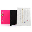 High-end 3D L-type Jewelry Display Stand Grey/Rose/Black Suede Necklace Bracelet Holder