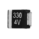 3pcs Chip SMD Tantalum Capacitor 330UF 4V B Type Volume 3528 Black NEC NRB337M004R8