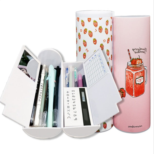 Multi-functional Pencil Case Large Capacity Resistance To Falling Pen Case Child Student Multiple Colors Layered Graffiti Kindergarten Primary School Creative Learn Supplies