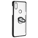 Bakeey Transparent Ring Holder Color Plating Anti-Scratch Hard PC Protective Case For Xiaomi Mi MIX 3