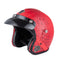 BYB Retro Chopper Motocross Motorcycle PU Leather Half Face Helmet